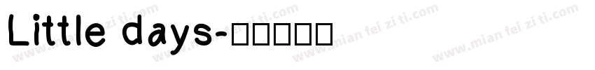 Little days字体转换